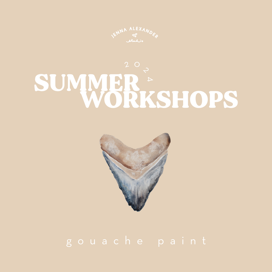 Sharks Tooth Painting Workshop