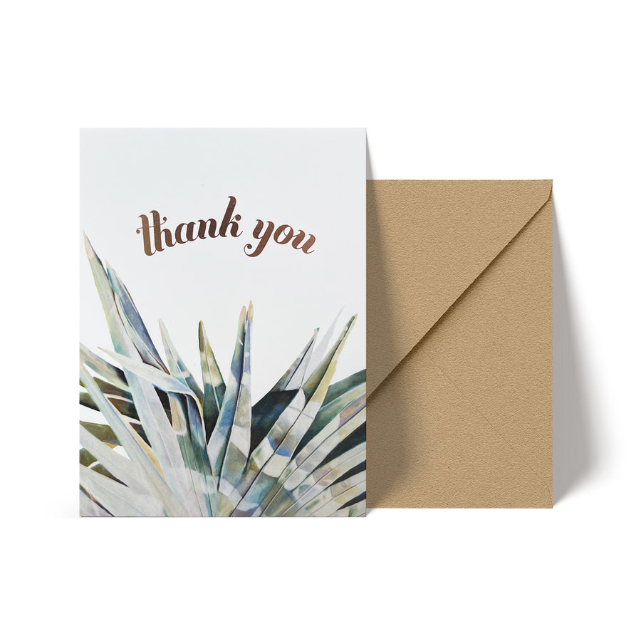 Bismarck Palm Thank You Note Card
