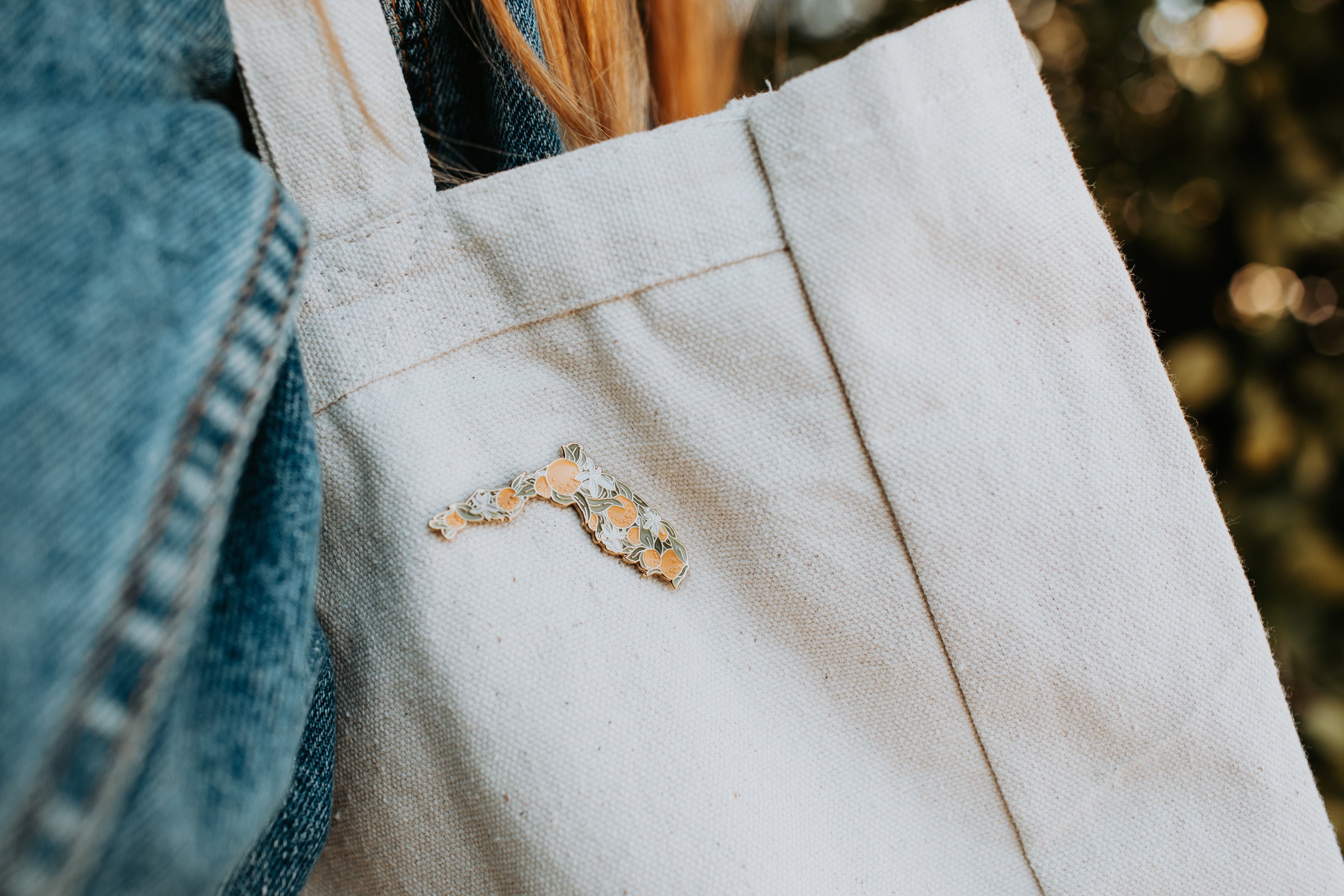 Enamel Flower Pins Tote Bag for Sale by jenbucheli