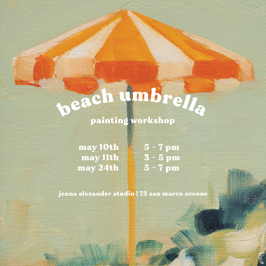 Beach Umbrella Painting Workshop
