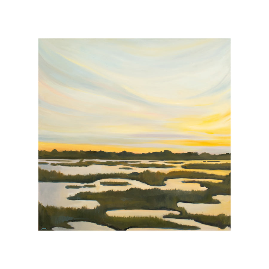 Maze Marsh at Morning ☀ Original 56x56in