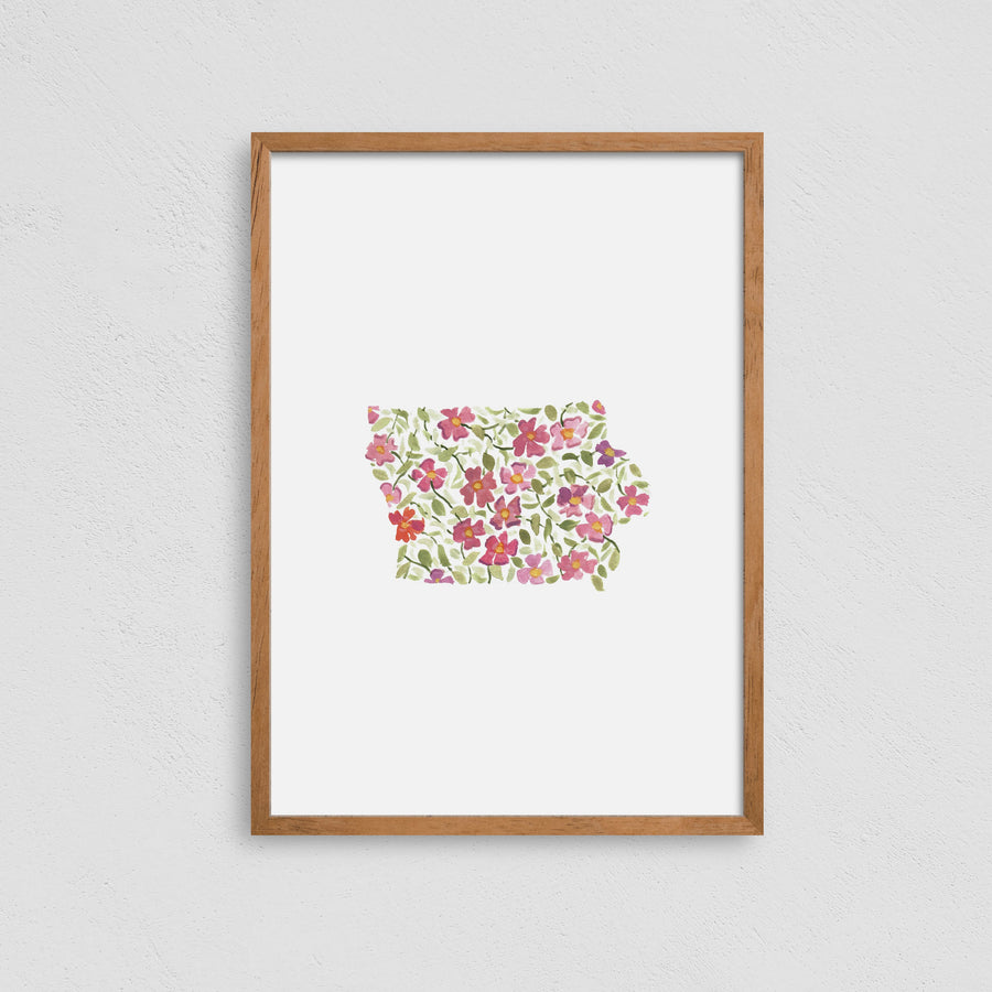 Iowa State Flower Print