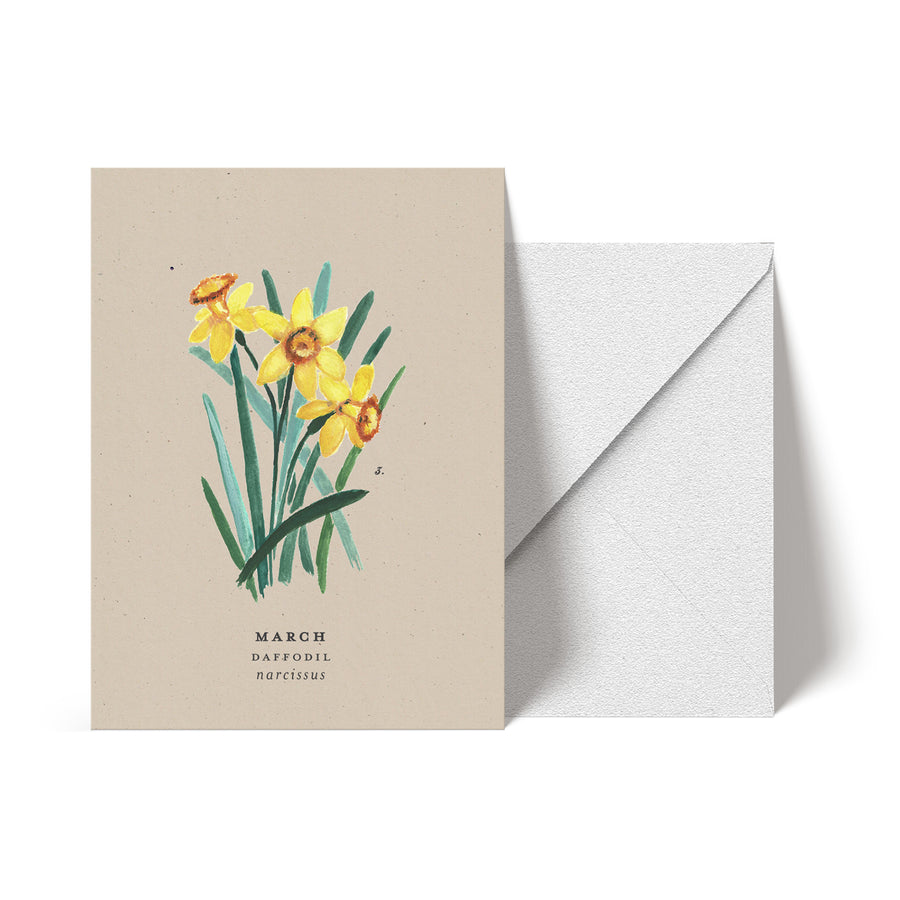 March Note Card