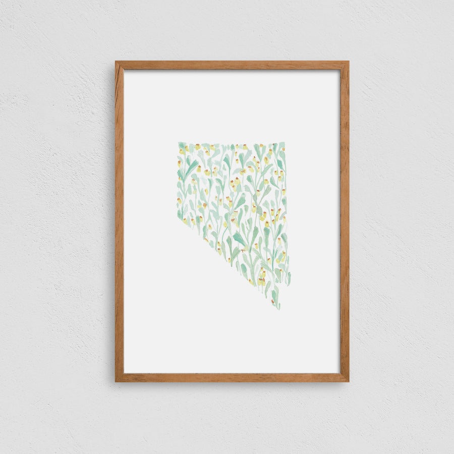 Nevada State Flower Print