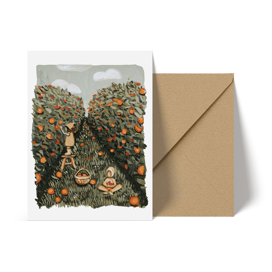 Orange Grove Note Card