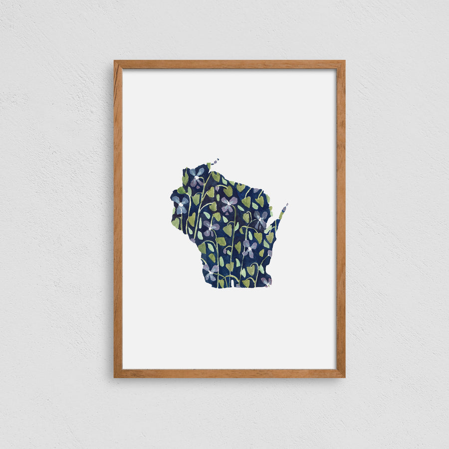 Wisconsin State Flower Print